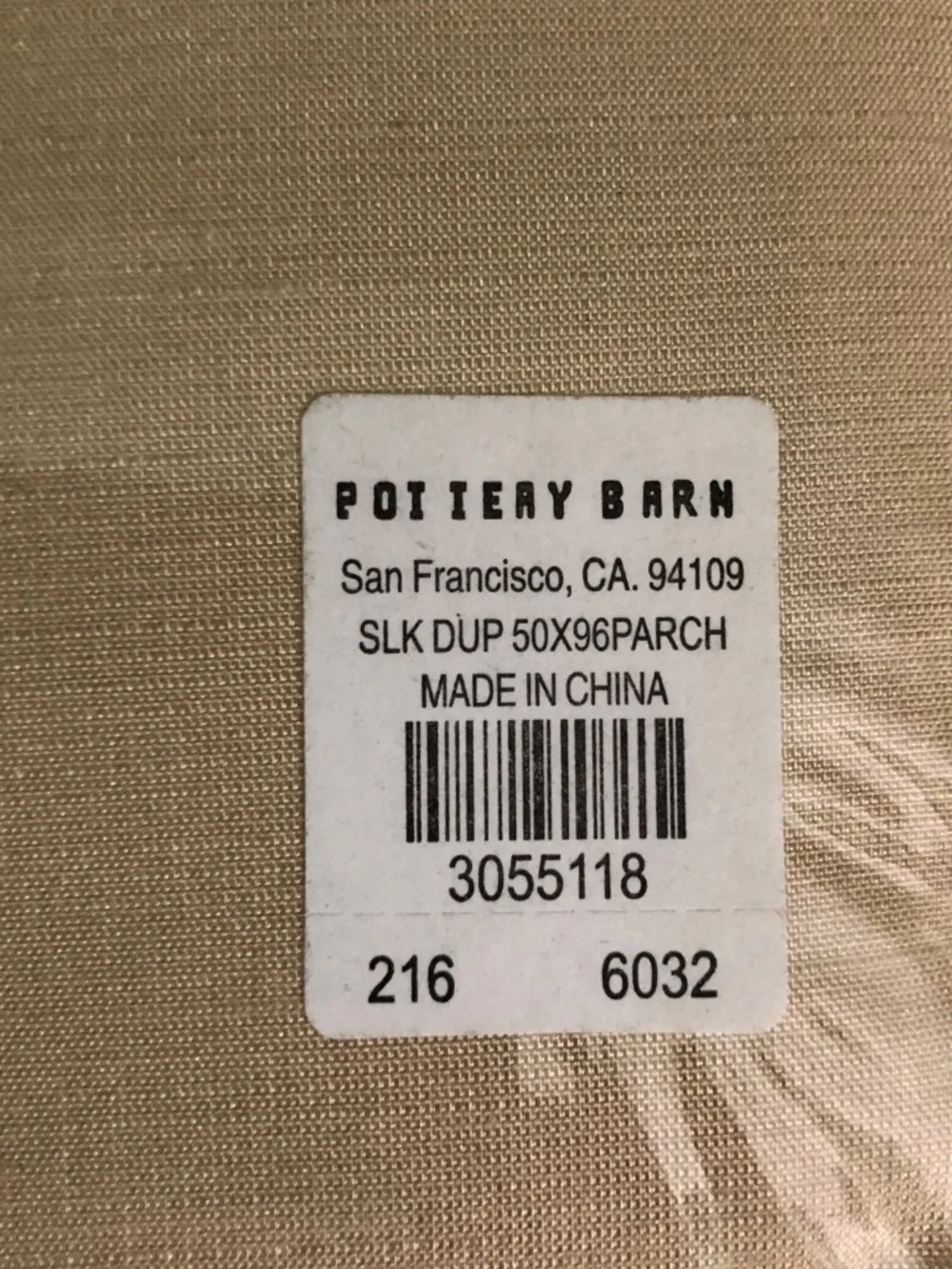 Pottery Barn 50 x 96 set of 2 dupioni silk curtain panels Parchment beige tan